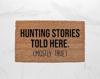 Hunting Doormat, Welcome Mat, Hunting Season, Outdoor Rug, Hunter Gift, Front Door Mat, Cute Doormat, Man Cave Doormat, Funny Doormat, Rug