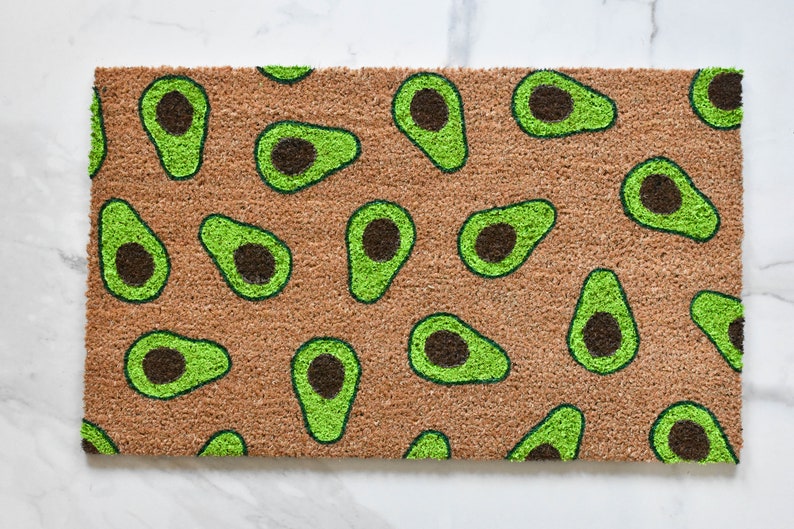 Avocado Doormat, Cute Doormat, Welcome Mat, Doormat, Outdoor Rug, Avocado Lover, Funny Doormat, Porch Decor, Housewarming Gift, Guacamole image 5