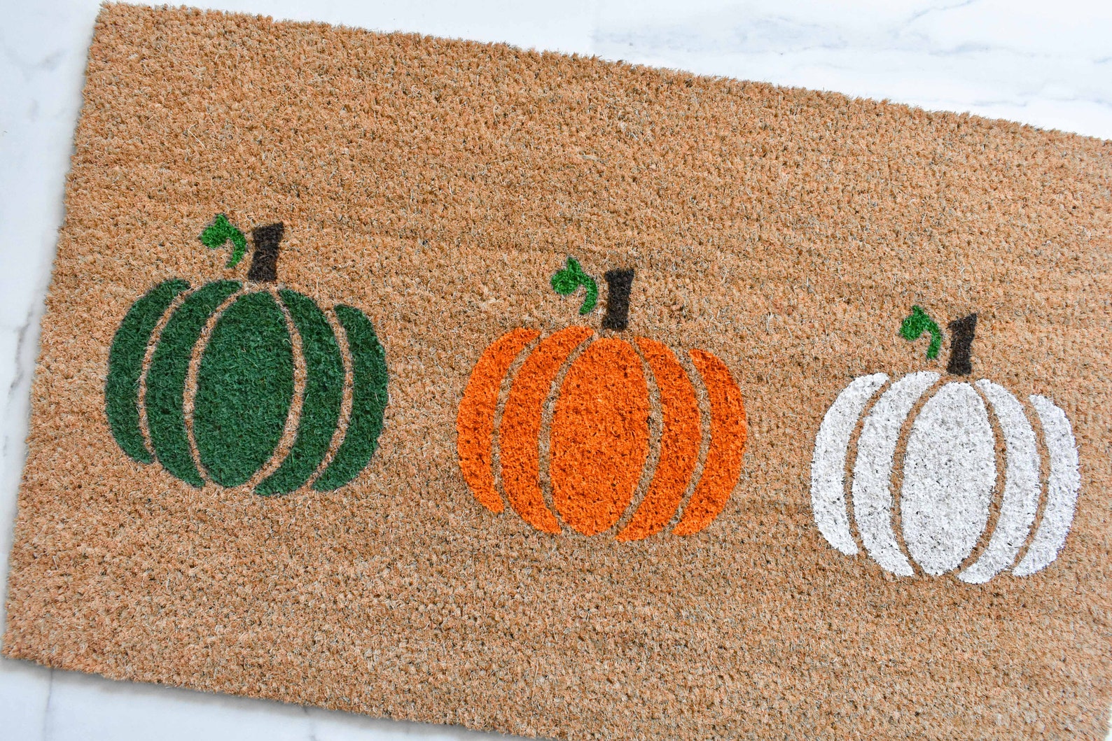 Pumpkin Doormat Fall Decor Mat Autumn Doormat Etsy