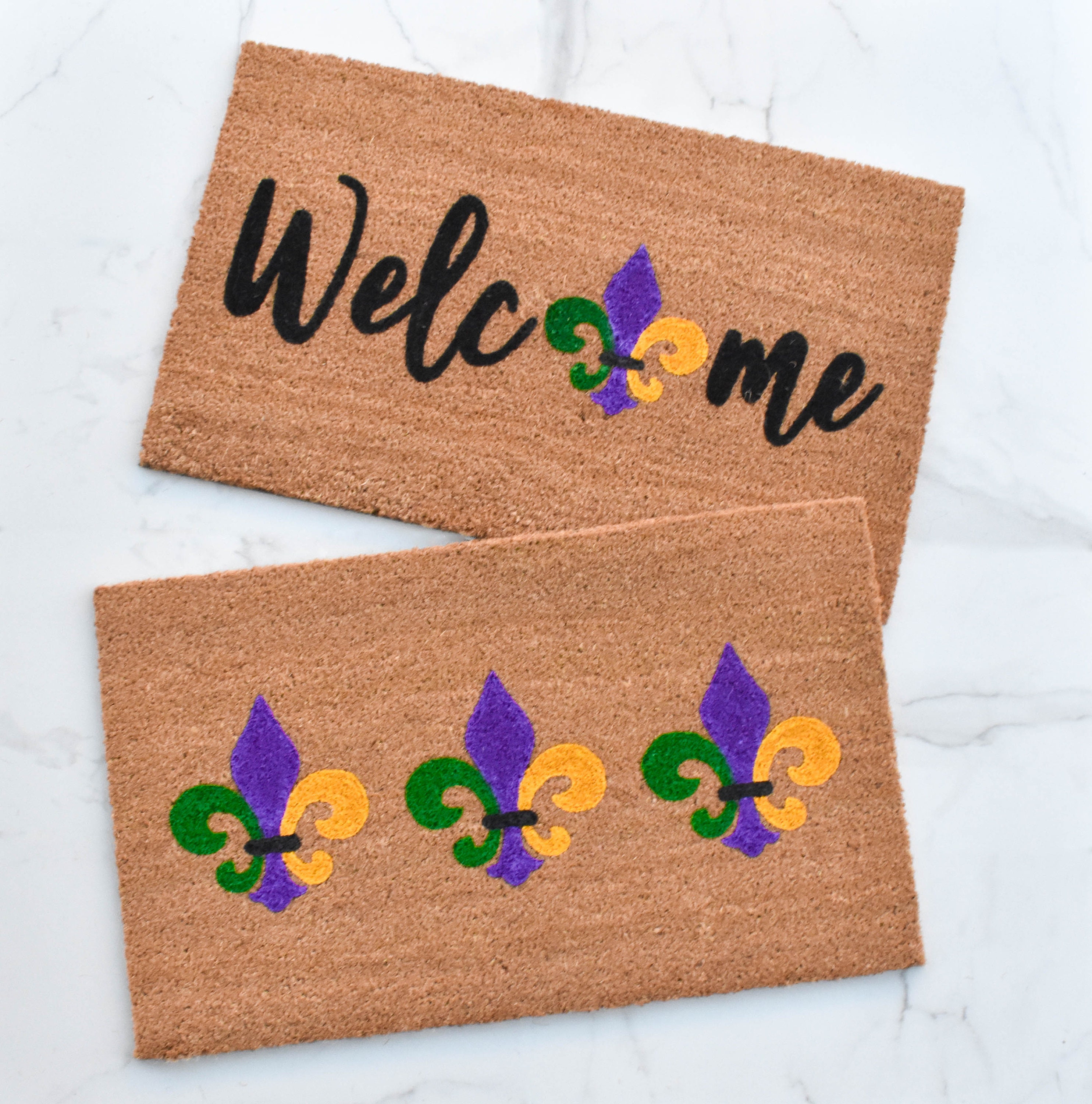 mardi gras door mat near me
