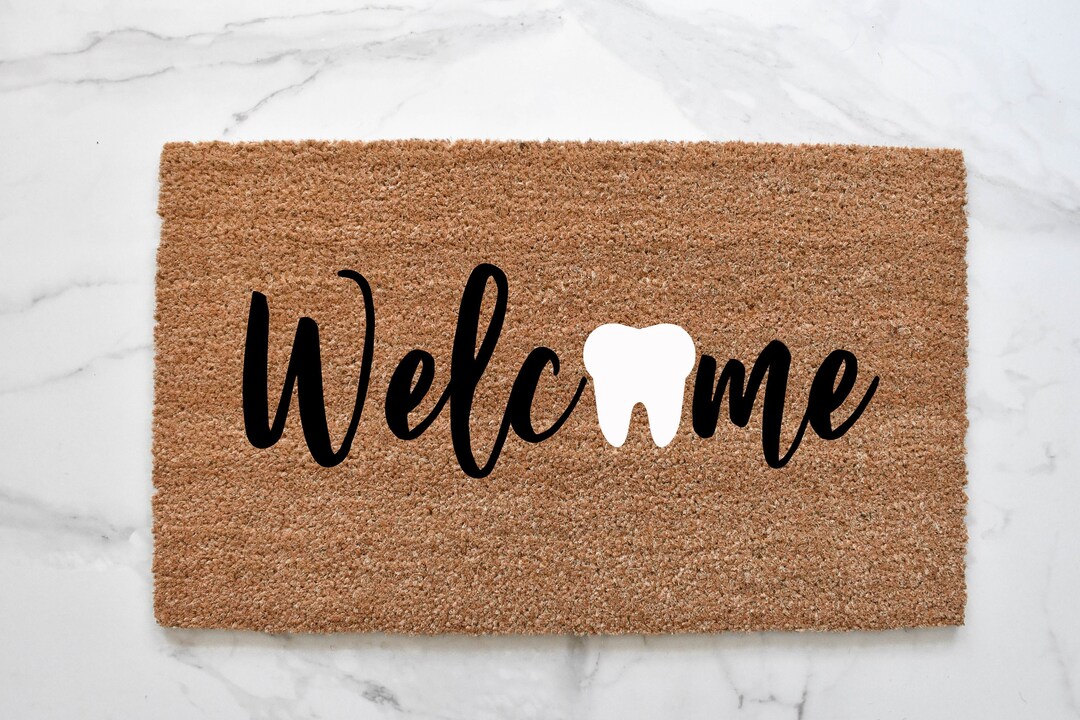 Tooth Doormat, Dentist Doormat, Mat, Doctor Doormat, Outdoor