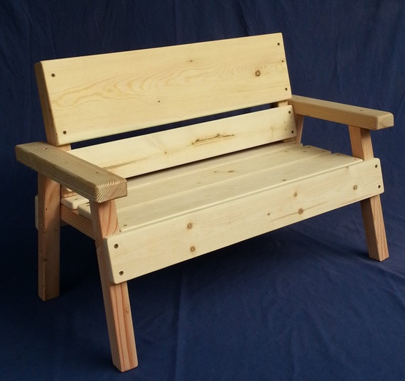 kids wood bench