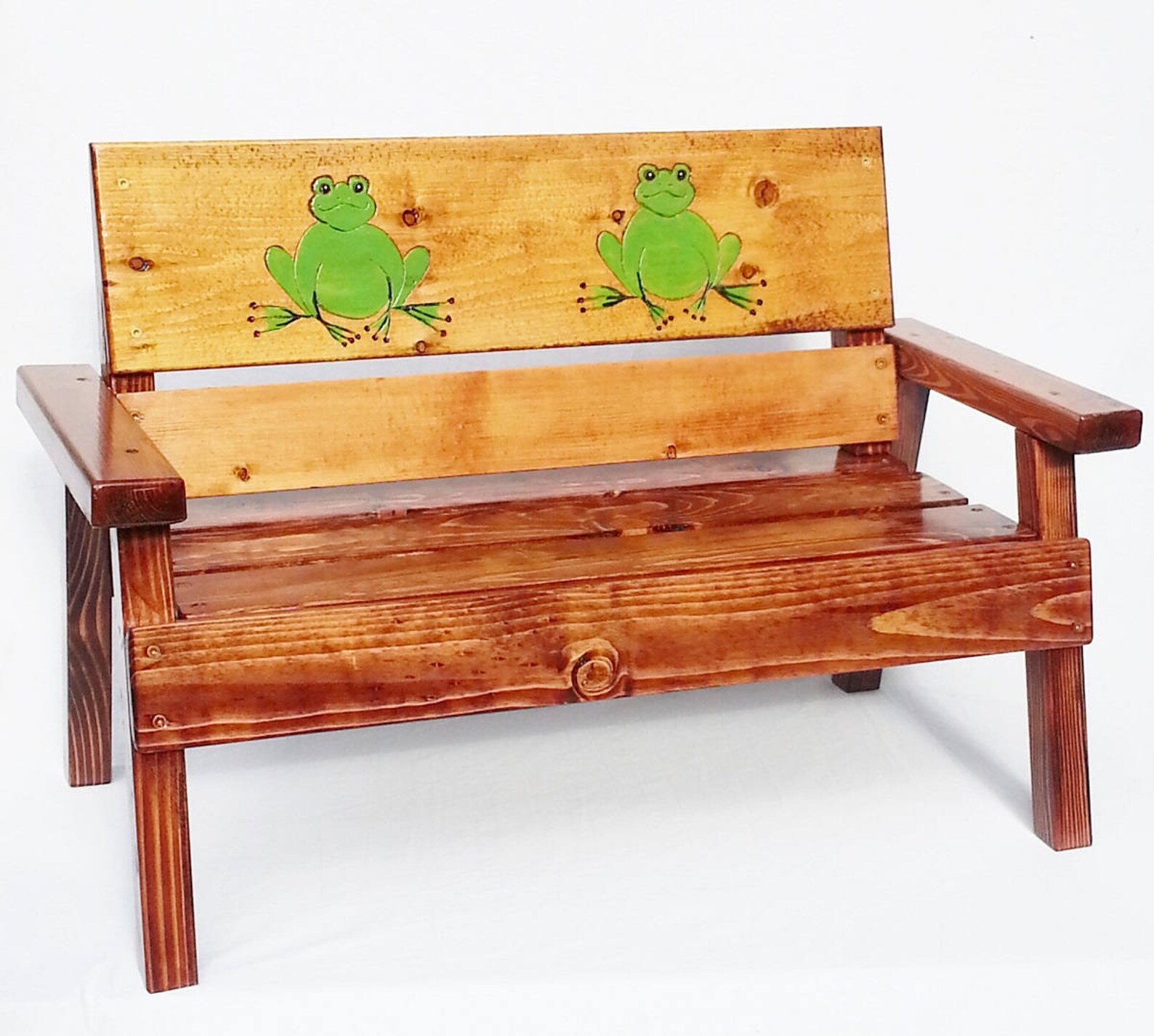 Childrens Garden Bench Kids Toddler Outdoor Wood Patio Bench Etsy