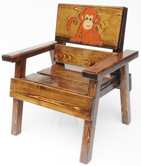 Childrens Game Table And Chairs Kids Wood Furniture 1st Etsy