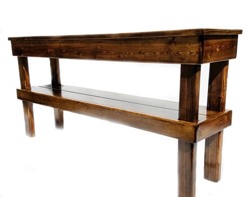 Farmhouse A Table Rustic Console Reclaimed Wood Furniture Decor Indoor Outdoor Entry