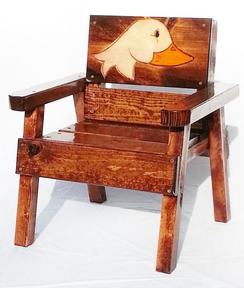 En Et ArtOu Pour Meubles Peint Jardin De EnfantsEnfants Canard PatioBois Bas Folk Chaise BoisEnfant ÂgeGarçonFilleGravé CthQsrd