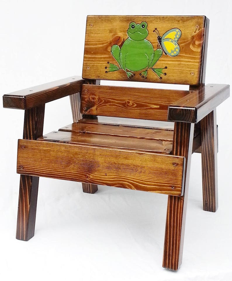Wunderliche Kindermobel Lackiert Holz Stuhl Childrens Etsy