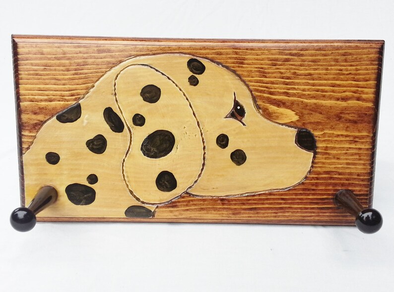 Wall Mount Wood Folk Art Dog Coat /Hat Rack Towel /Leash Etsy