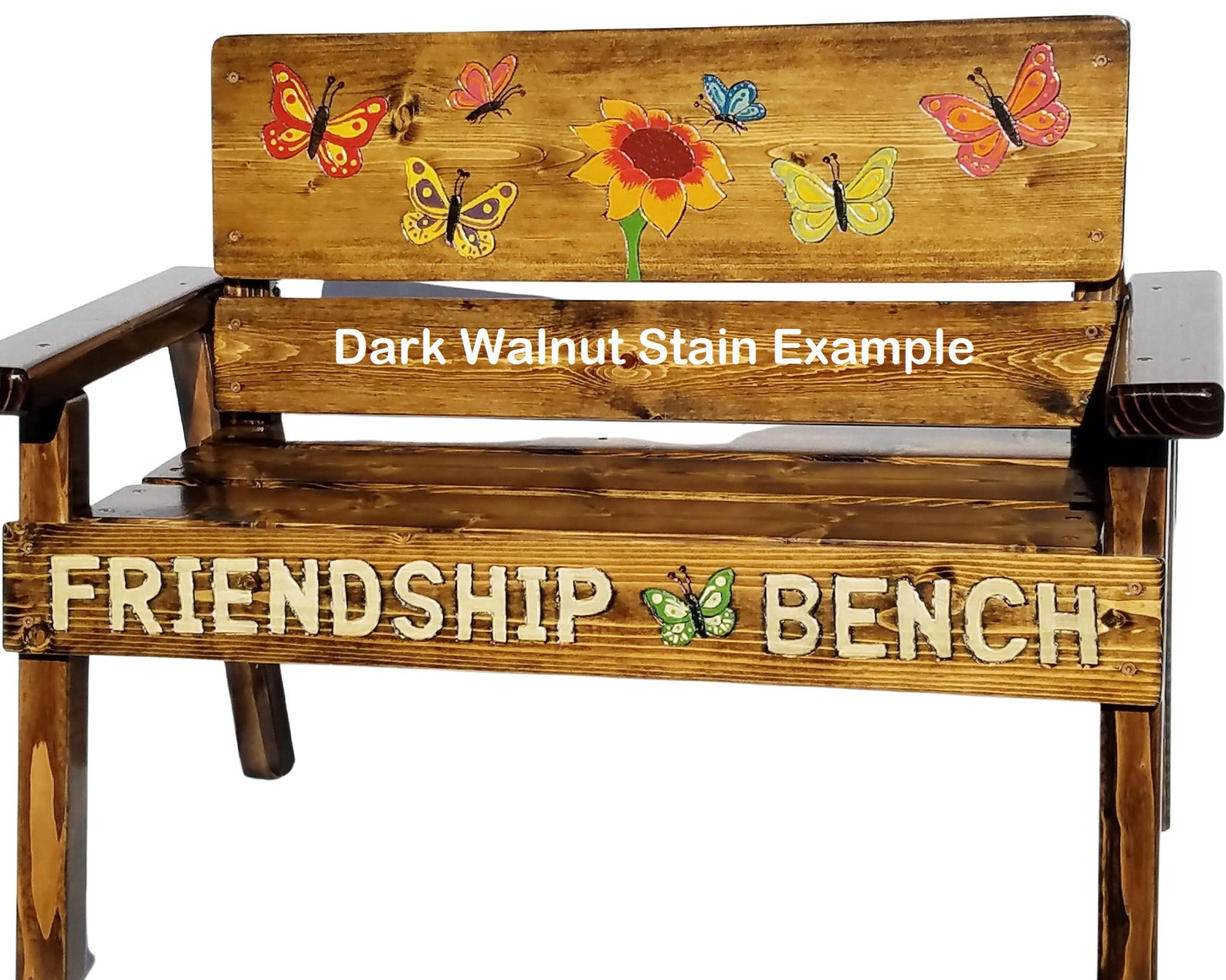 Childrens Garden Bench Custom Wood Gift Kids Baby Toddler Etsy