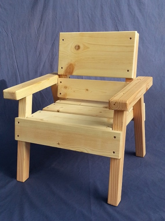 DIY Project Kids Solid Wood Chair Toddler Boy or Girl