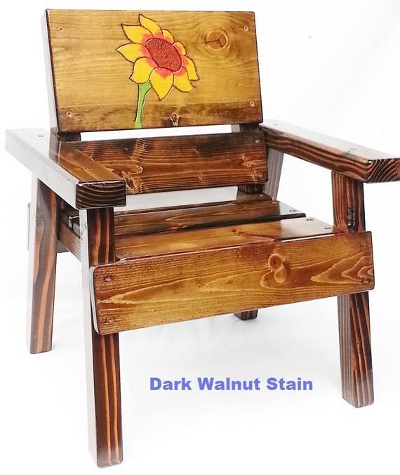 Kids Outdoor Furniture Childrens Wood Garden Chair Toddler Etsy