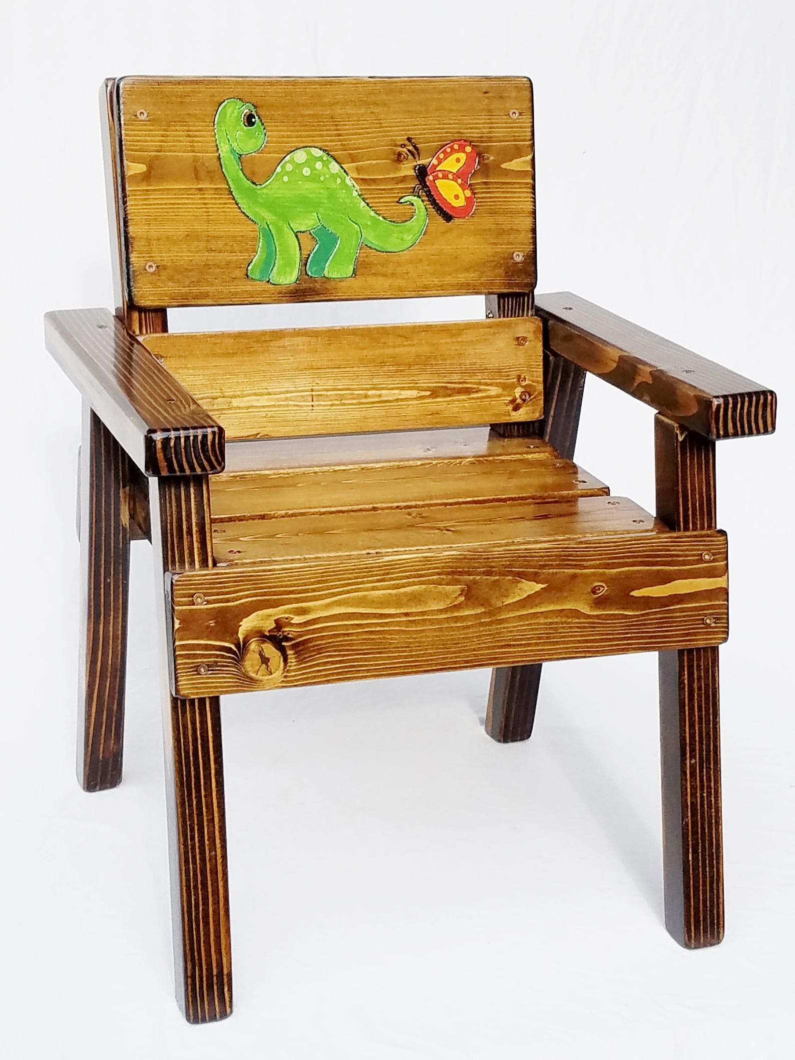 Dinosaur Kids Chair Outdoor Wood Furniture Prehistoric Etsy