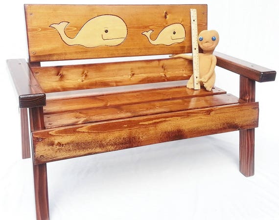 Kids Outdoor Patio Bench Childrens Furniture Reclaimed Wood Etsy