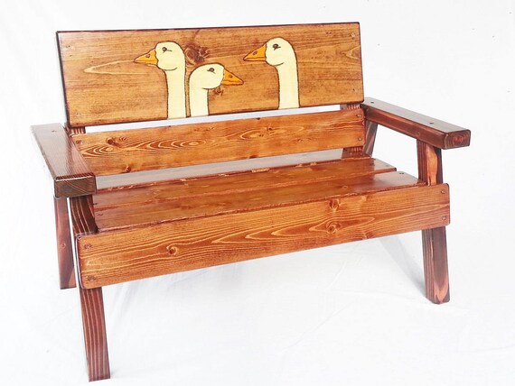childrens wooden bench