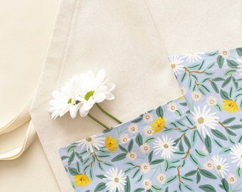 daisy on blue gardening/chef apron