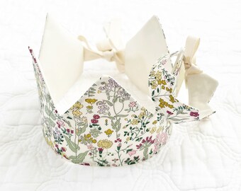 organic Liberty wildflower crown