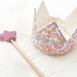 Liberty pink floral crown