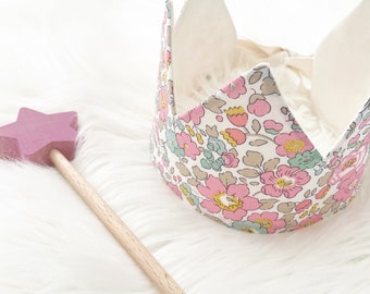 Liberty pink floral crown