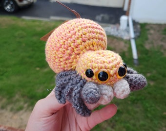 Sparkly Strawberry Lemonade Baby Spider - crochet Ready to Ship