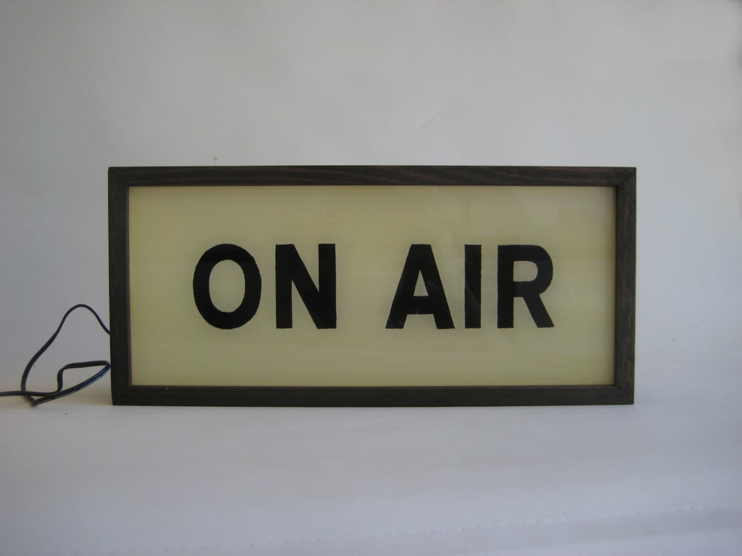 ON AIR Sign Handcrafted Wooden Light Box Signs Light up Retro