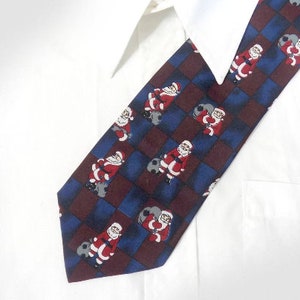 Ugly Christmas tie  - Santa Christmas tie , tacky Christmas necktie - Holiday tie - Christmas necktie - Christmas party tie -  # 112