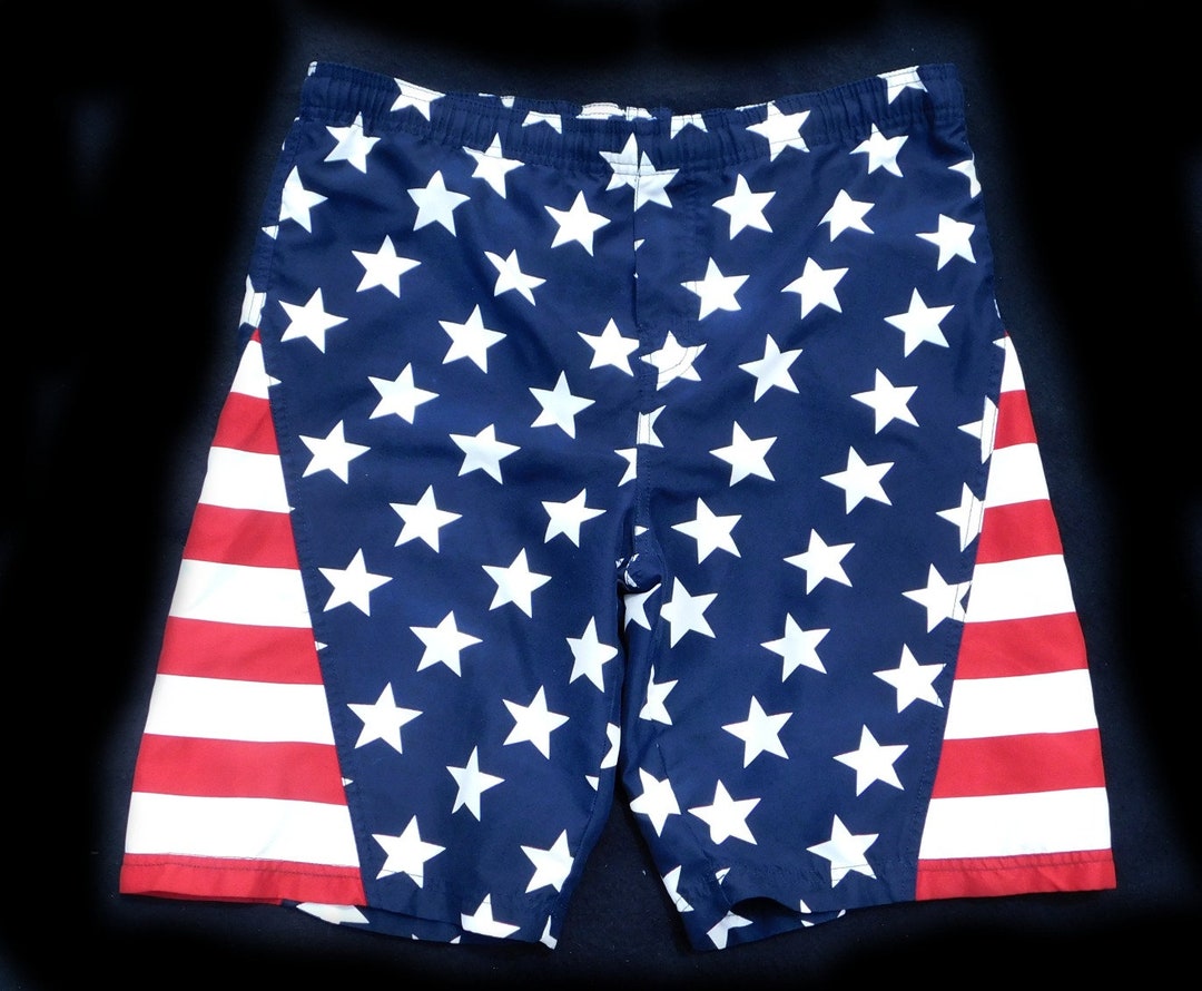 Men's Swim Trunks American Flag Men Swimsuit flag Swim Etsy