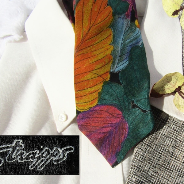 Vintage  silk necktie, men's neckwear, men's suit accessories , Thin Necktie -designer awesome tie, office attire - gift for men,  #T 3
