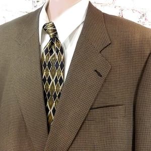 brown Silk Wool sport coat -men&#39;s Sport coat, men&#39;s blazer, men&#39;s sports jacket, brown sports coat,  blazer, size 46 R.   # 23