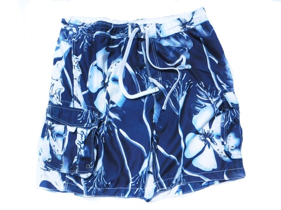 blue swim trunks