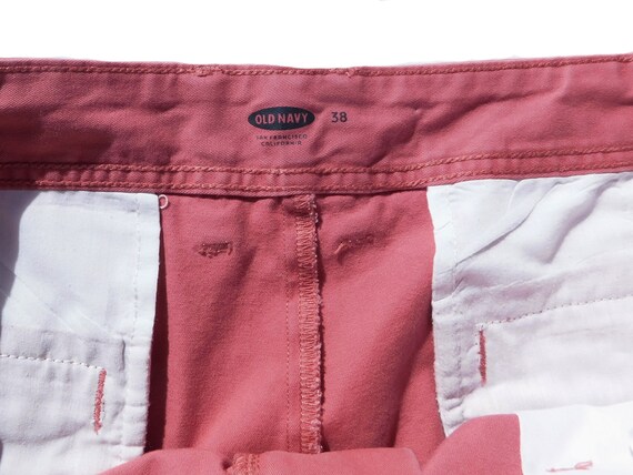 Vintage shorts men - golf shorts men -Burgundy Re… - image 4