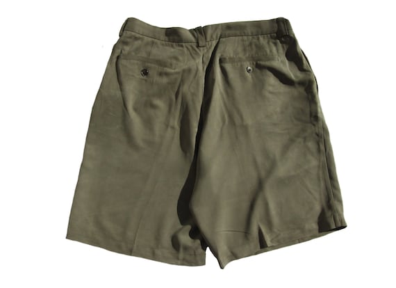 men's dress shorts, Silk pleated front shorts, To… - image 3