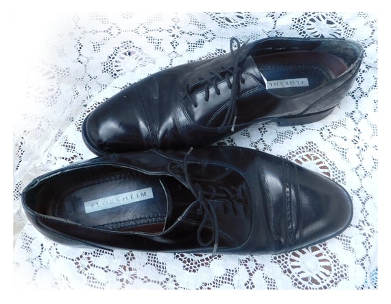 Wingtip shoes, leather wingtip shoes, men's rocka… - image 2