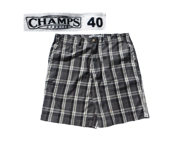 men's plaid Bermuda shorts, men's summer cotton p… - image 1