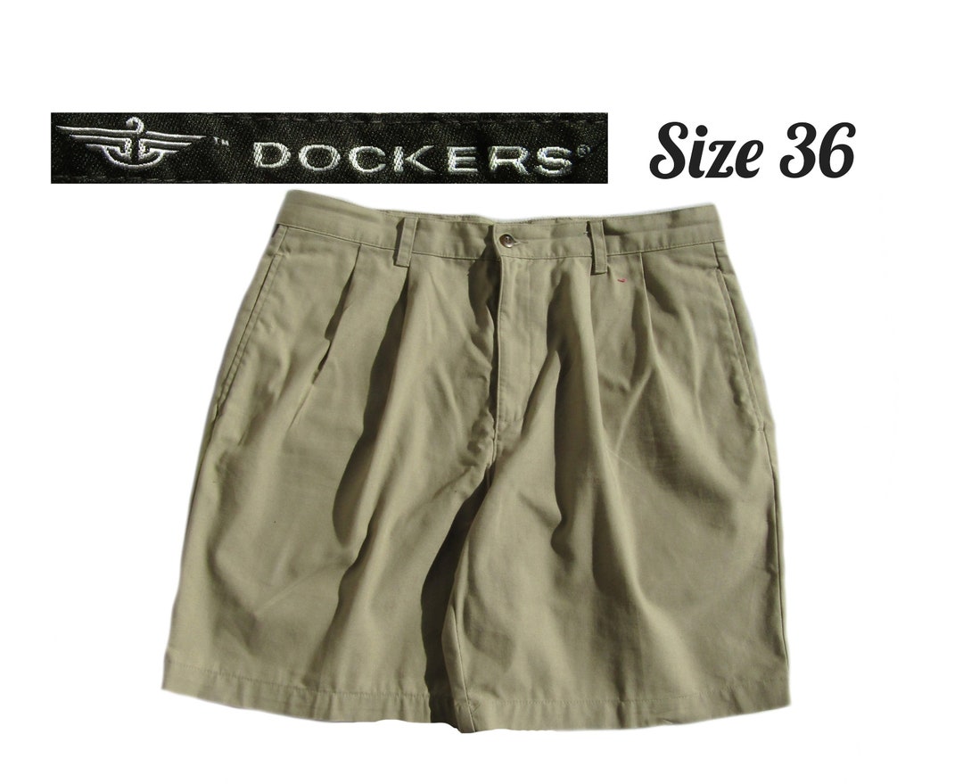Original Shorts Dockers Pleated Shorts Vintage Men's Pleated Front