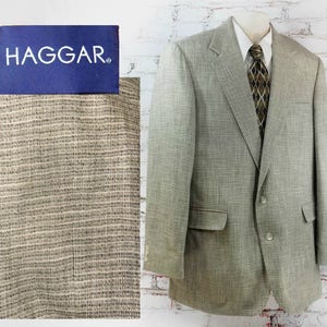men&#39;s light weight blazer - men&#39;s Spring sport coat -Silk sport coat - tan sport coat  - men&#39;s tailored blazer - size 46 # 3