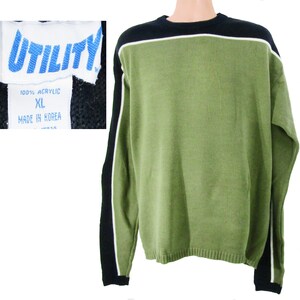 Crew neck sweater men - pullover sweater men , boyfriend sweater, geometric sweater - X large sweater, # 41