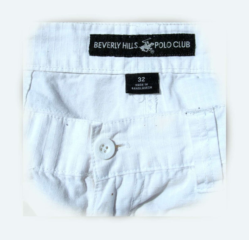 vintage men's shorts,men' dress shorts, casual shorts, men's white shorts, Size 32, 22 image 3