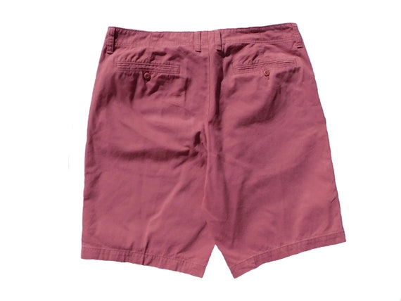 Vintage shorts men - golf shorts men -Burgundy Re… - image 2