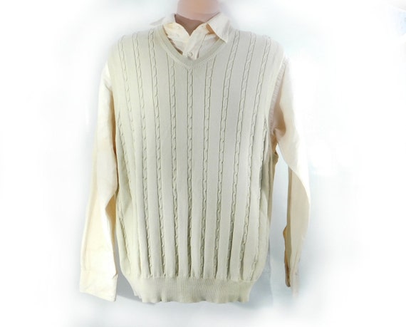 V neck vest -big Tall clothing men -sweater vest … - image 1