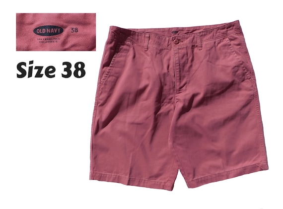 Vintage shorts men - golf shorts men -Burgundy Re… - image 1