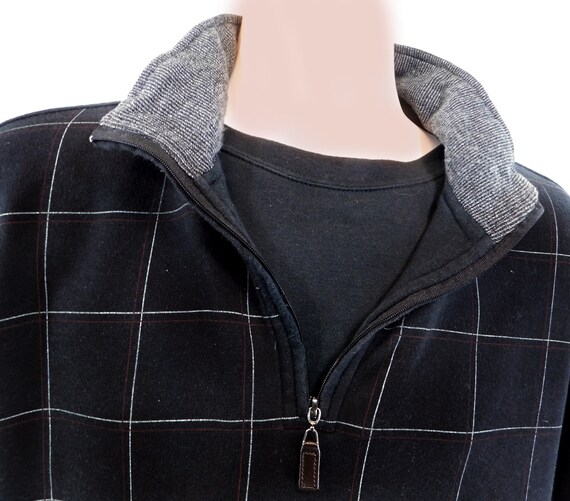 Black men's knit shirt  - 90's knit shirt men -Bl… - image 3