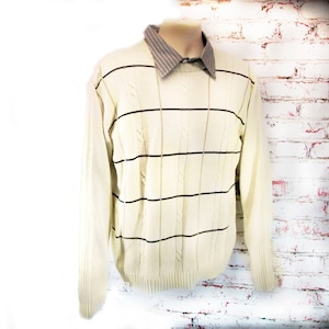 Men Sweater,  Crew neck Sweater,Vintage Sweater, Men&#39;s Clothing,  Size Large  # 20