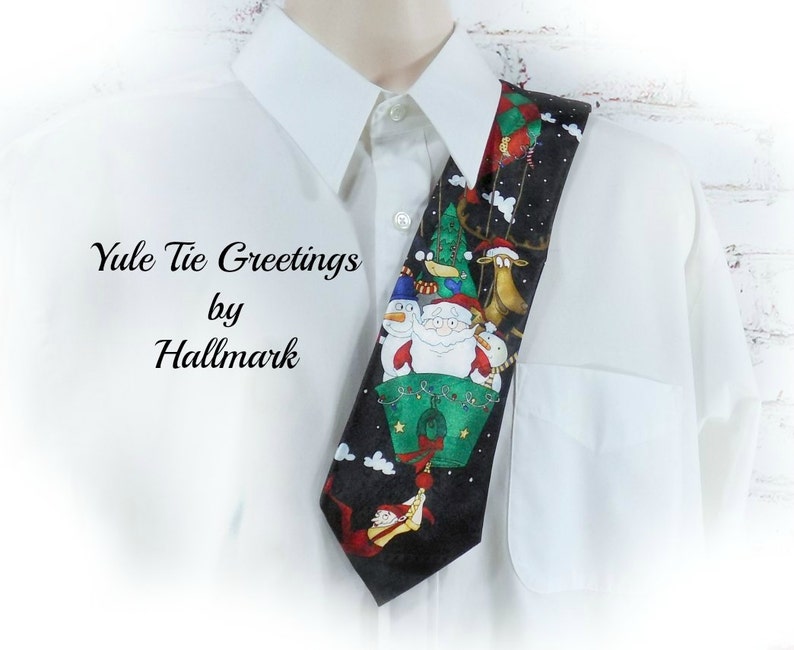 men/'s Christmas necktie Holiday tie Xmas Party tie -Christmas neck wear # T 5 Hallmark tie