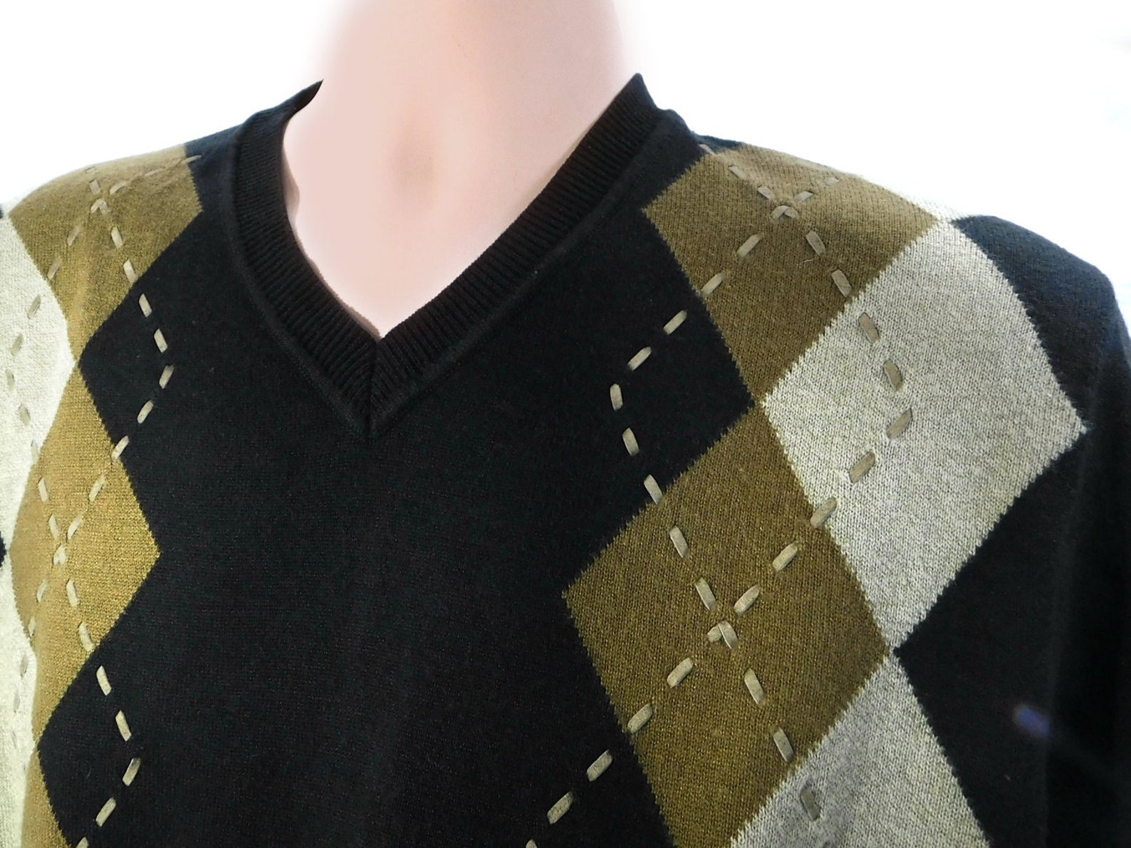 Argyle Pullover Brown