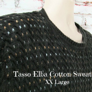 Suéter de algodón - suéter tipo pulóver, suéter de novio, suéter de cuello redondo, suéter unisex - Suéter XX grande, n.° 7