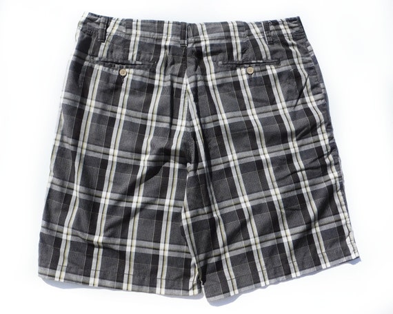 men's plaid Bermuda shorts, men's summer cotton p… - image 2