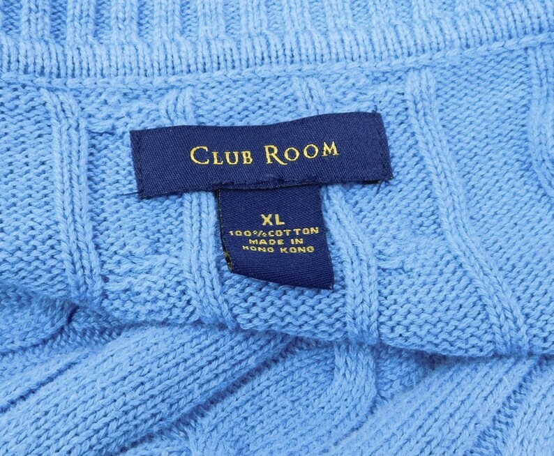Blue cotton sweater men -unisex sweater pullover sweater # 12 X large sweater boyfriend sweater,crew neck sweater,-cotton sweater men