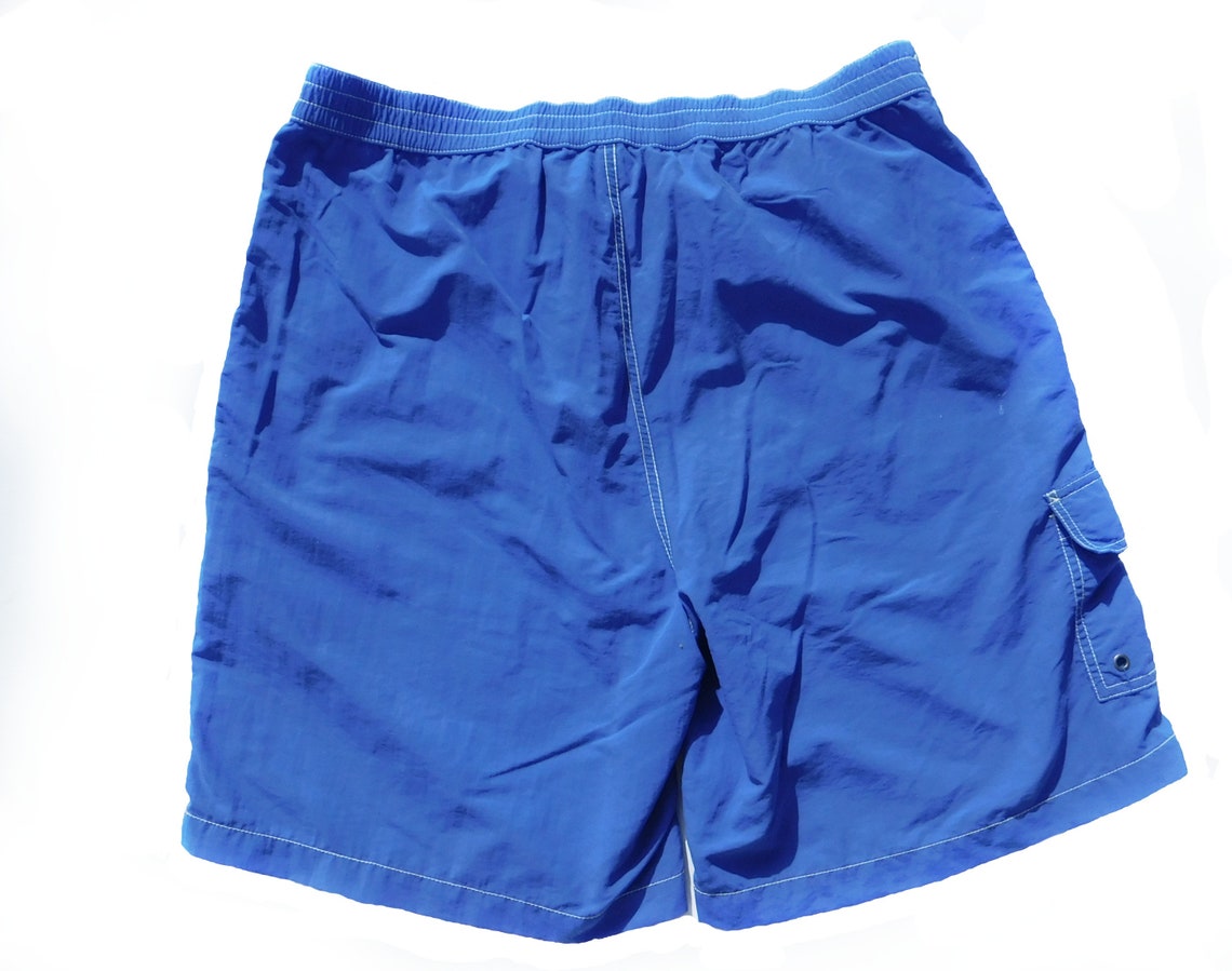 Vintage Swim Trunks Men, Vintage Swim Shorts, Menswear Swim Suit blue ...