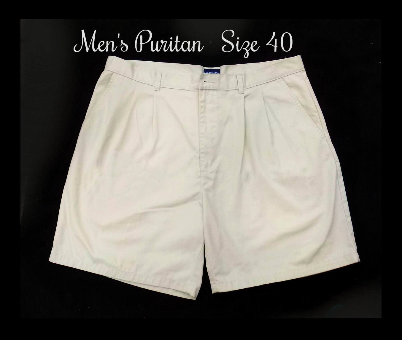 Men's Pleated Front Shorts Tan Shorts 