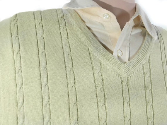 V neck vest -big Tall clothing men -sweater vest … - image 7